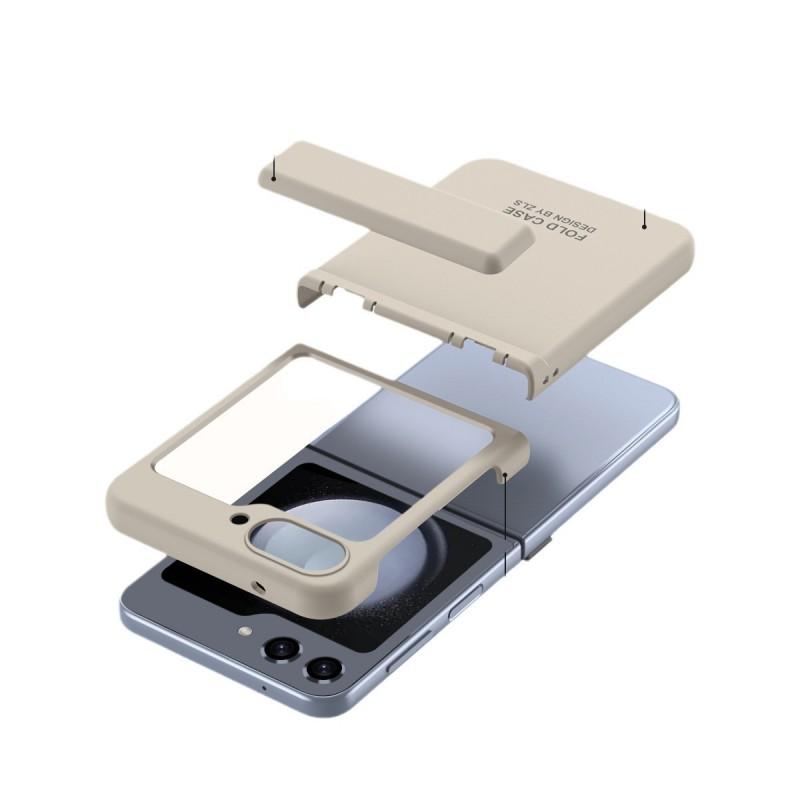Slim Full Coverage Protective Case Galaxy Z Flip5 Flip4 Flip3 - PC Hard Shell With Kickstand Anti-Scratch Drop
