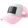 Distressed Caduceus Star American Flag Trucker Hat Unisex Mesh Snapback Cap Outdoor Casual