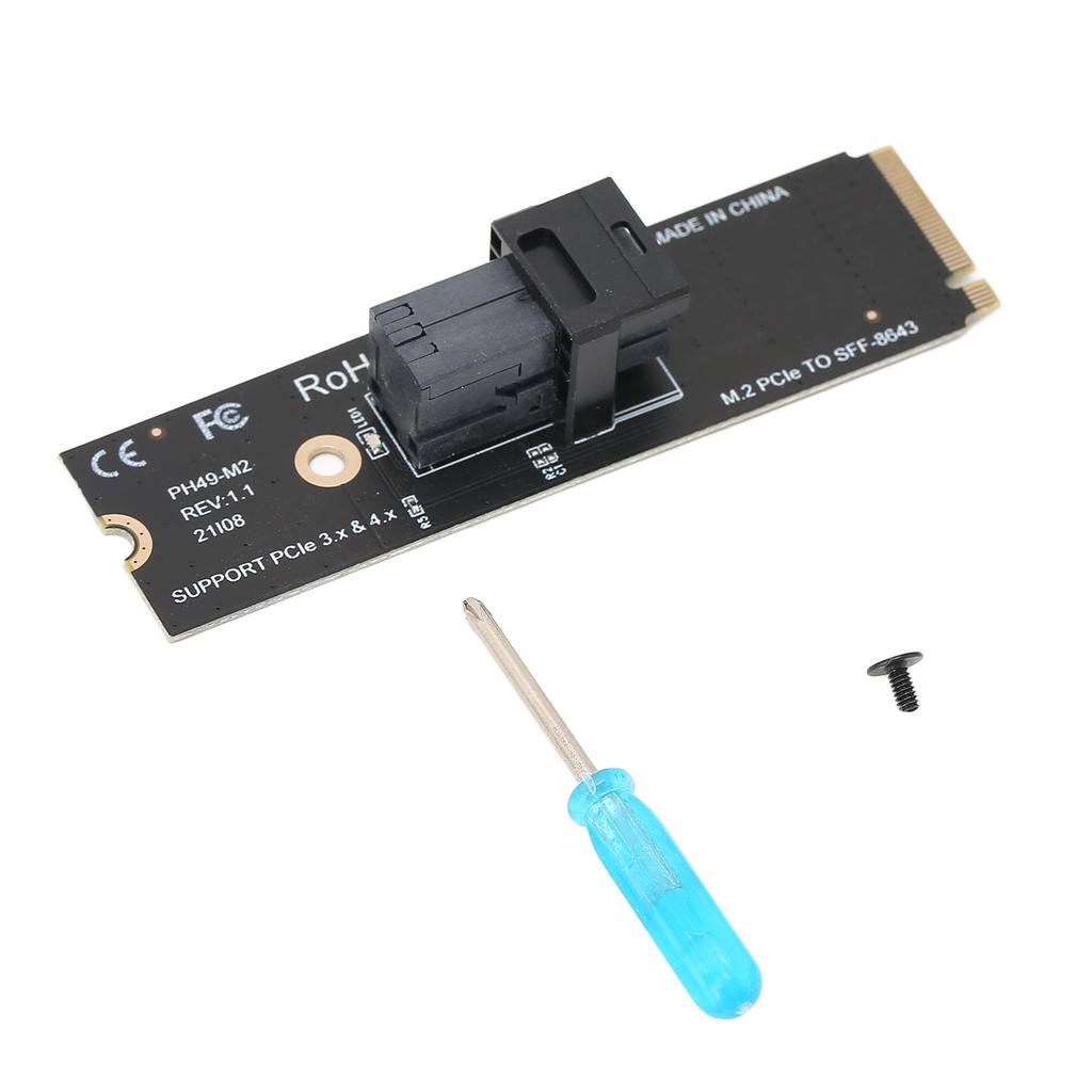 Adaptor Card de expansiune M.2NVME la U.2 64GT / S Compatibilitate puternică Suport NVME Protocol Transfer E