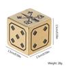 1PC Solid Polished Brass Dice 15mm 6 Sided Rounded Corners D6 Metal Cube Dice Poker Bar Board Game Dice RPG Props Gifts