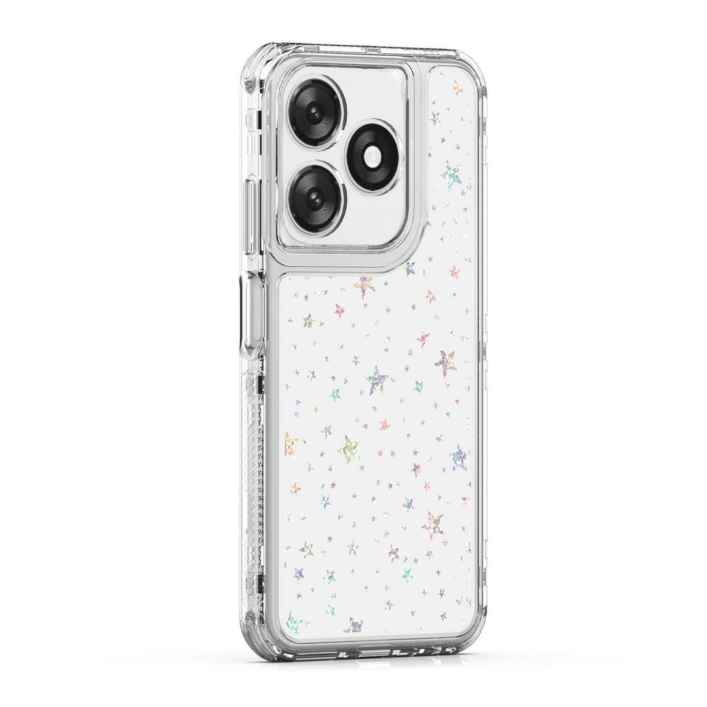 For TECNO Spark 10 4G/Spark 10C 4G Case Precise Cutouts Acrylic TPU Clear Phone Cover with Laser-printed Film