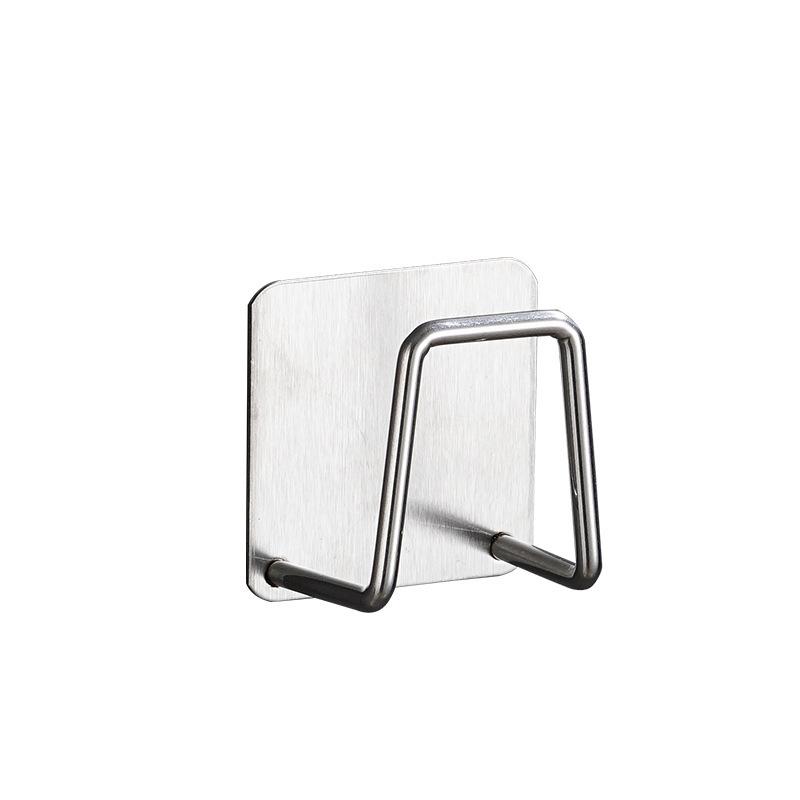 

2pcs Stainless Steel Non Perforated Storage Rack One Size