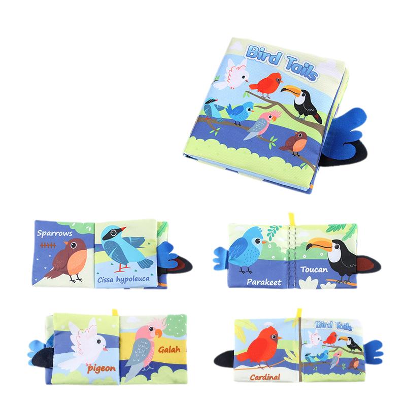 Baby Tearresistant Colorful Soft Cloth Books Early Education Puzzle Toy