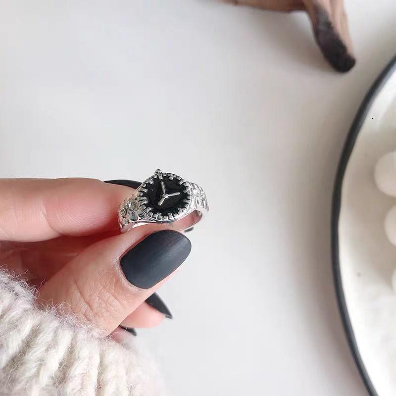 

Винтажные металлические часы в стиле панк, кольца для женщин и мужчин, открытые кольца на палец в стиле хип-хоп для девочек и мальчиков, ювелирные изделия для пар серебряный