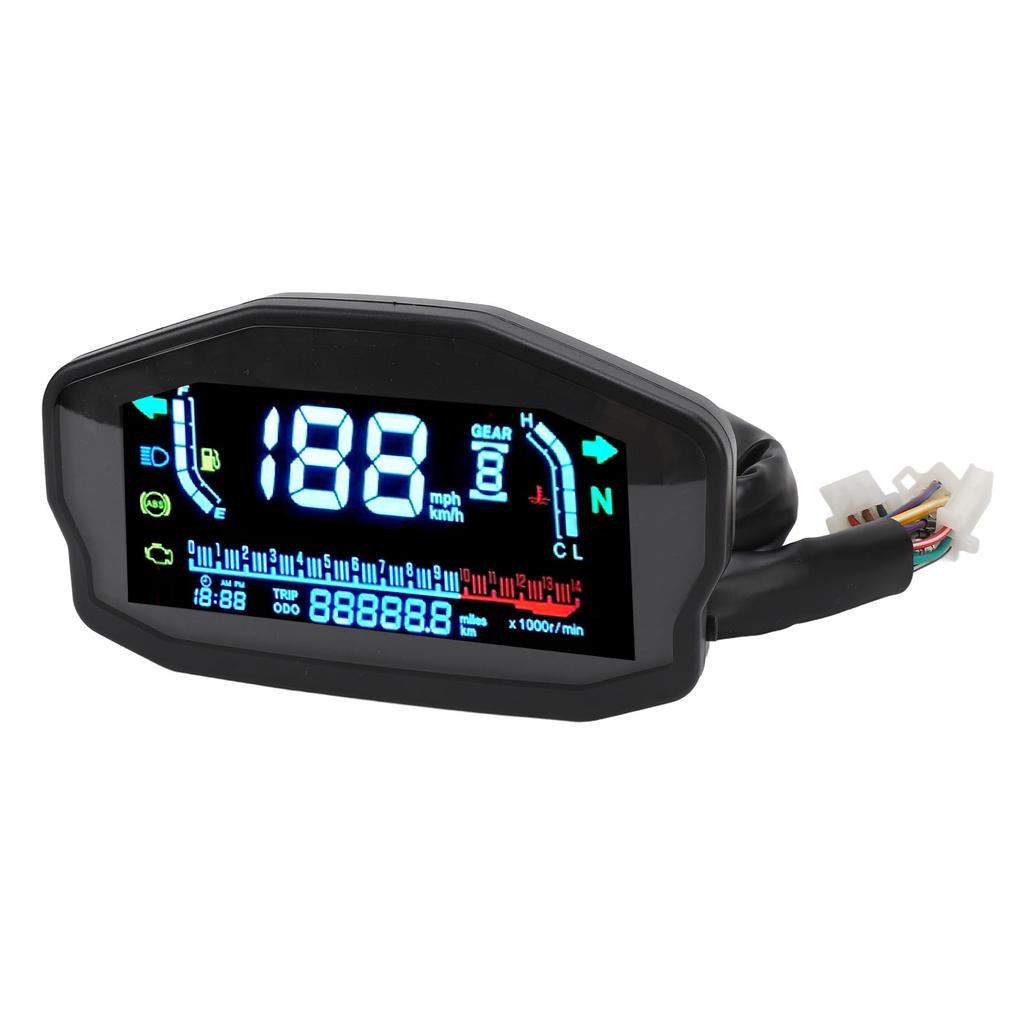 Motorcycle Digital Dash Panel DC8 To 12V Speedometer Odometer Tachometer RPM Gauge Replacement for Suzuki 1 2 4