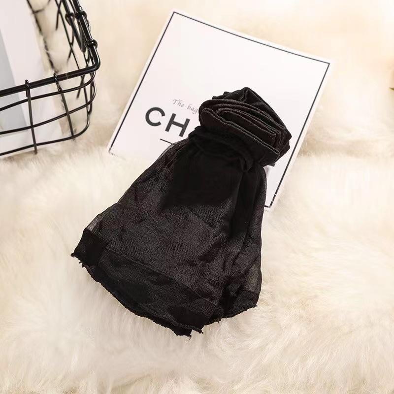 10pair Crystal Transparent Silk Socks Female Summer Sock Sexy Thin Elastic Womens Socks Short Black Skin Color Nylon Ankle Socks
