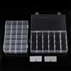 24 Grid Transparent Plastic Box Jewelry Box Beaded Components Fishing Gear Box Hardware Tools Packaging Storage Box