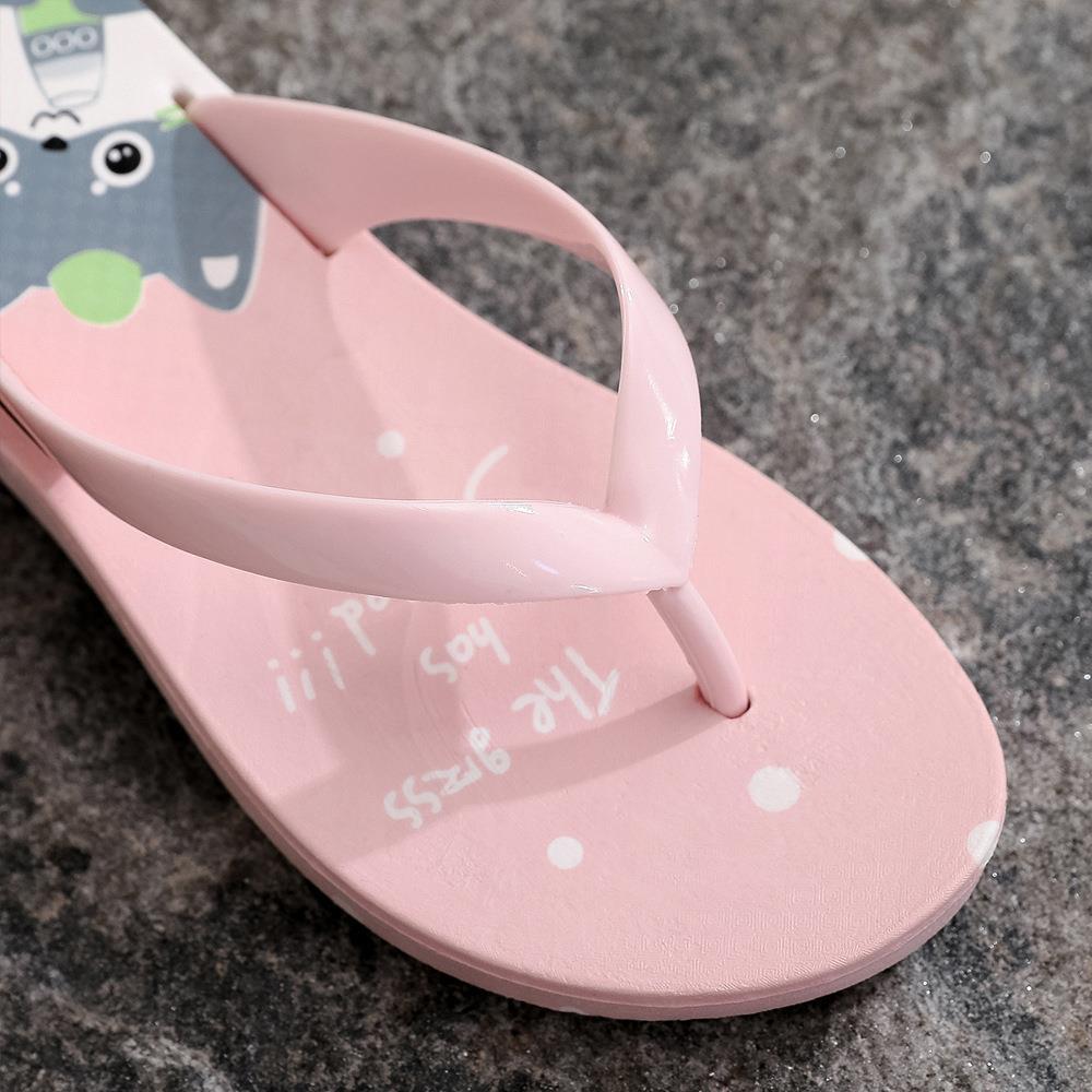 Anti-slip Anti-odor Bathing Flip-flops Outside Wear Cartoon Cute Flip-flops Waterproof Tiktok Same Style