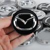 56mm Car Wheel Hub Caps Auto Emblem Tire Center Cover Badge Decor For Mazda Axela CX4 CX5 CX8 2 3 6 BM GJ CX-5 CX-3 CX3 CX9 CX7