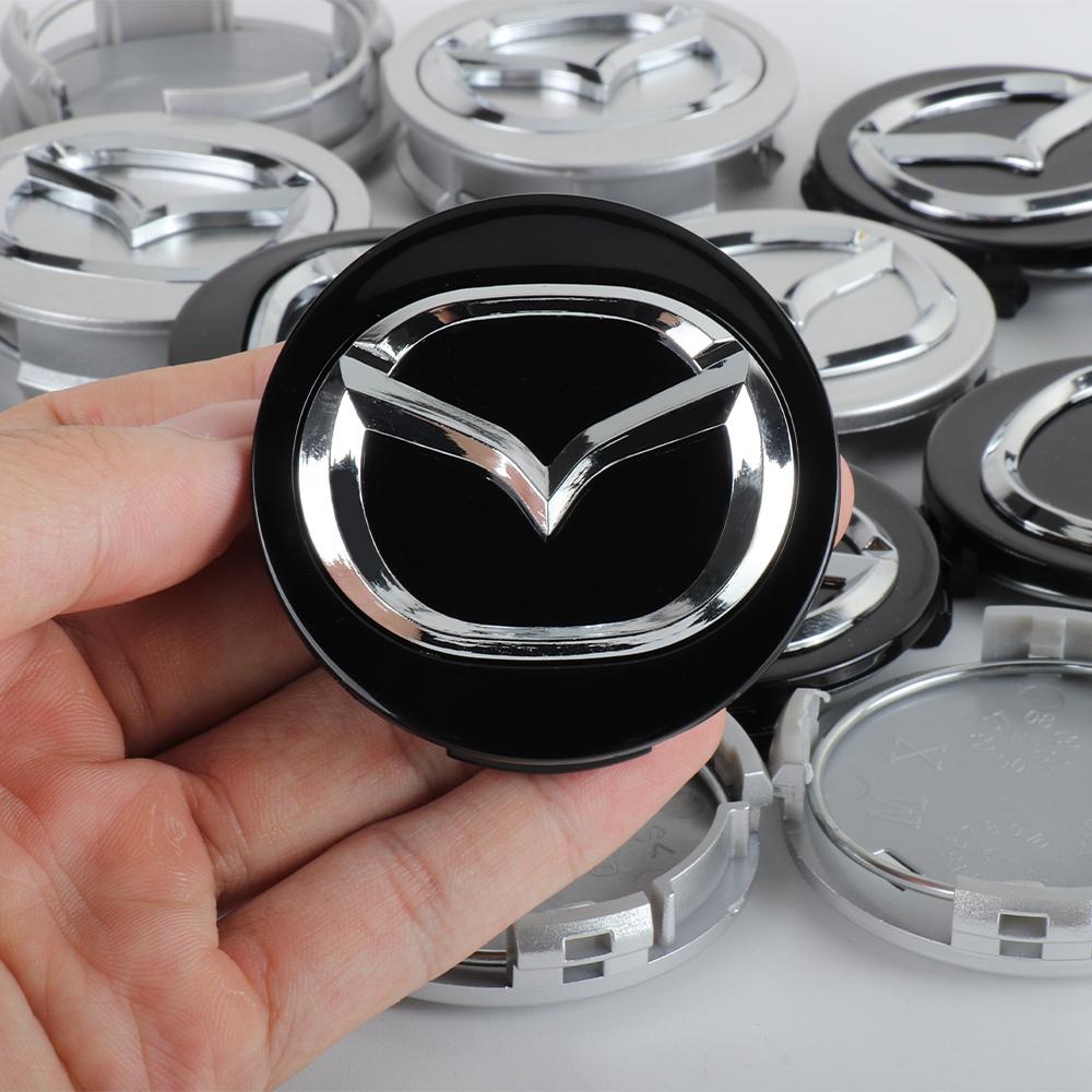 56mm Car Wheel Hub Caps Auto Emblem Tire Center Cover Badge Decor For Mazda Axela CX4 CX5 CX8 2 3 6 BM GJ CX-5 CX-3 CX3 CX9 CX7