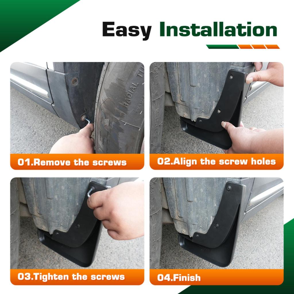 4PCS Car Mud flaps Splash Guards Mudguards Car Mud Flaps Compatible with Bmw 3 Sedan F34 2013 2014 2015 2016 2017 2018 2019