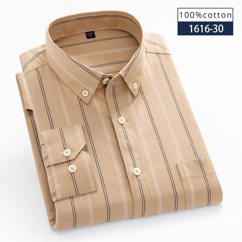 New in shirt hight quality 100%cotton oxford long-sleeve shirts for men slim fit formal shirt soft office elegants white clothes