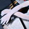 Oil Glossy Gloves Five Finger High Elasticity Seamless Transparent Silk Socks Gloves Break Up Fingers Smooth Male Aircraft