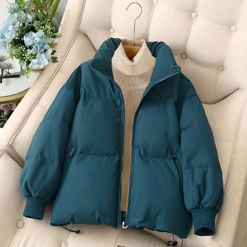 Winter Down Cotton Coat Women's Short Cotton Coat Korean Style Loose and Slim Cotton Winter Coat Jacket