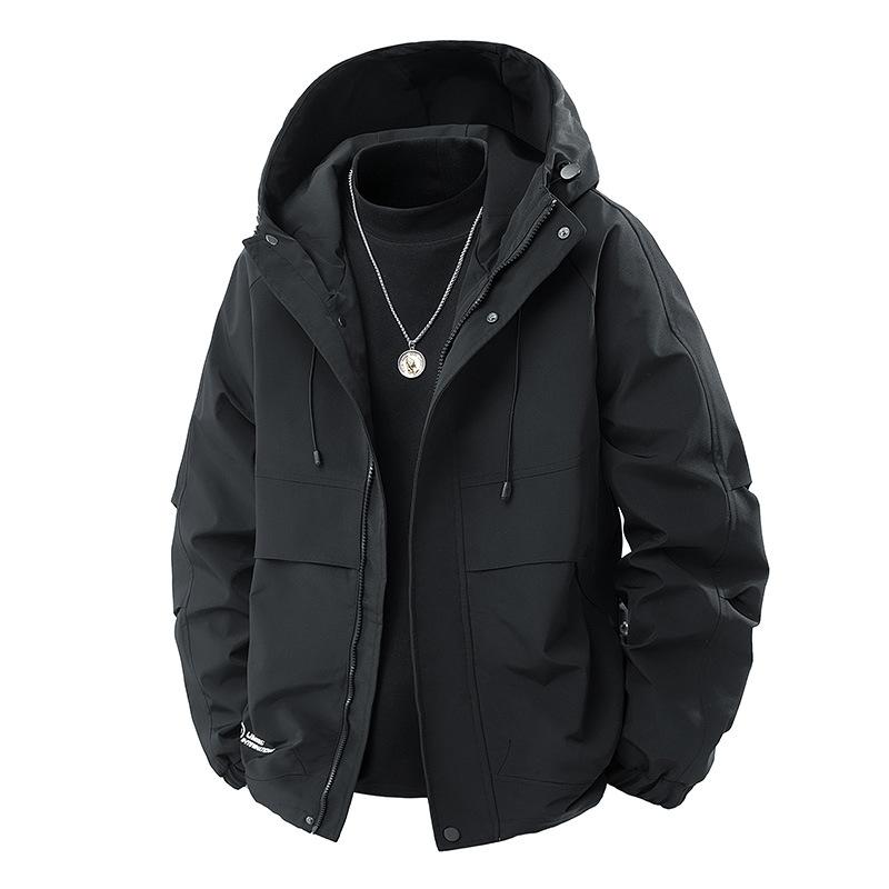 Work Jacket Men's Hooded Spring New Youth Jacket Men's Hooded Jacket