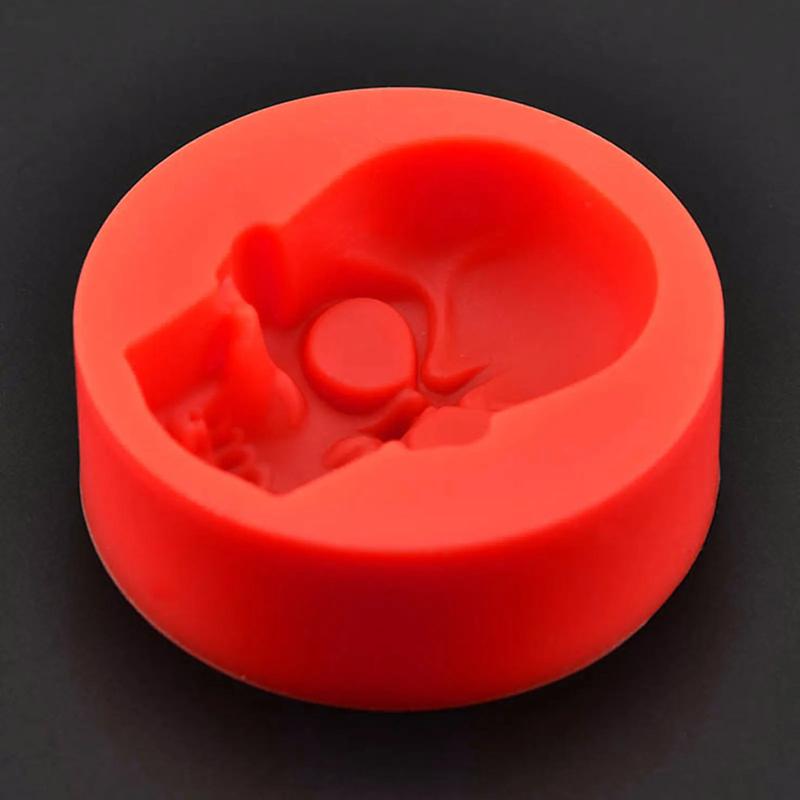 3D Skull Silicone Cake Mold for Halloween Party Chocolate Candy DIY Baking Tool Pastry Decoration