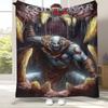 Classic God of War Games Kratos Flannel Blanket,Ultra Soft Plush Throw for Home Bedroom Bed Sofa Cover Office Camping Picnic