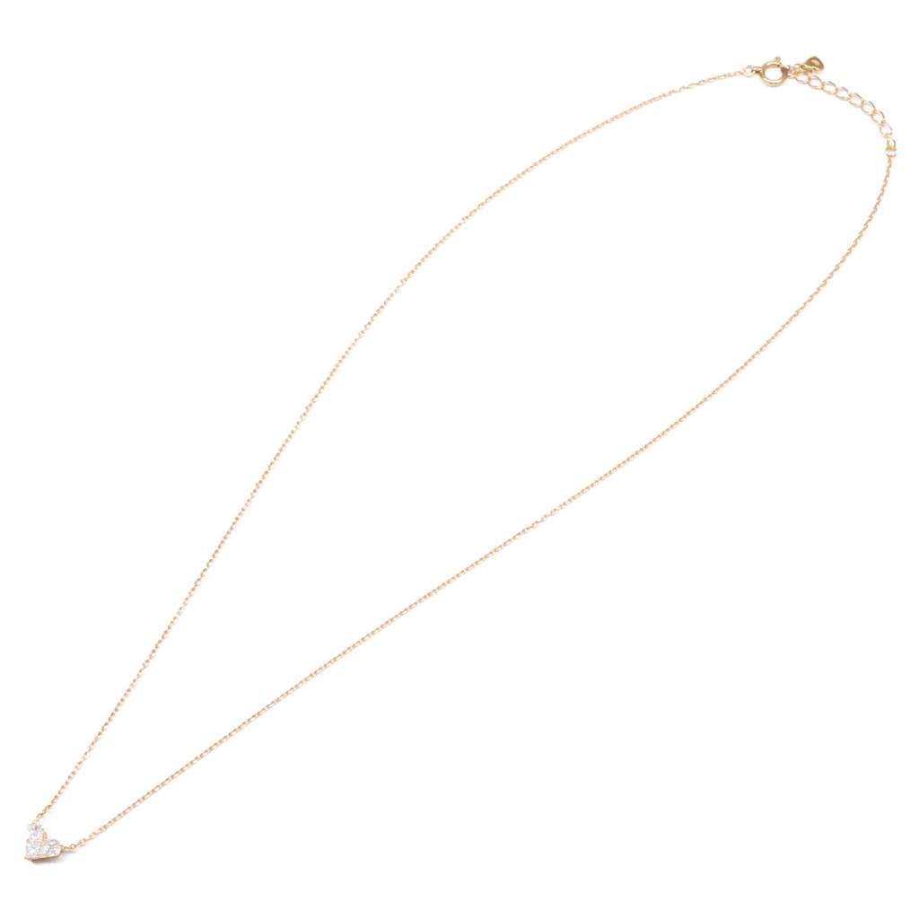 STAR JEWELRY K18 Mysterious Heart 0.28ct Diamond Necklace Yellow GoldUsed