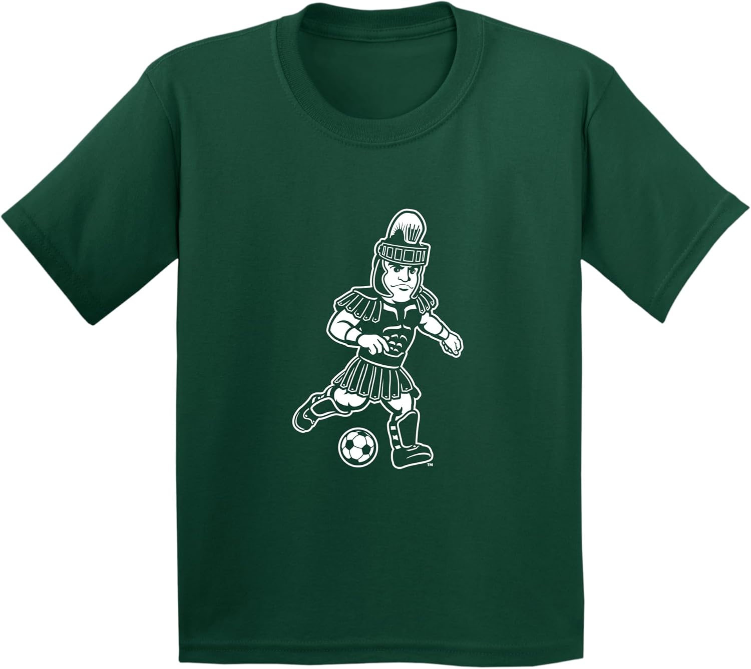 Michigan State Spartans Sparty Sports Mark, Team Color Youth T Shirt, College, University S