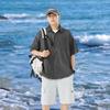 Summer Shirt Men's Thin Loose Casual Short Sleeved Shirt Jacket