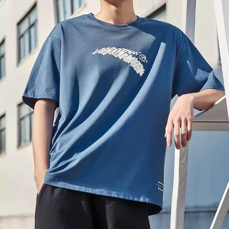 Anta T Shirt Unisex Riverbank Blue 972321102-4