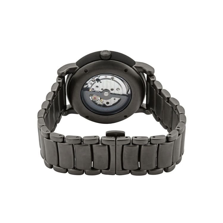 Emporio Armani Automatic Mechanical Watch Stainless Steel Band Black Dial Men watches AR60010