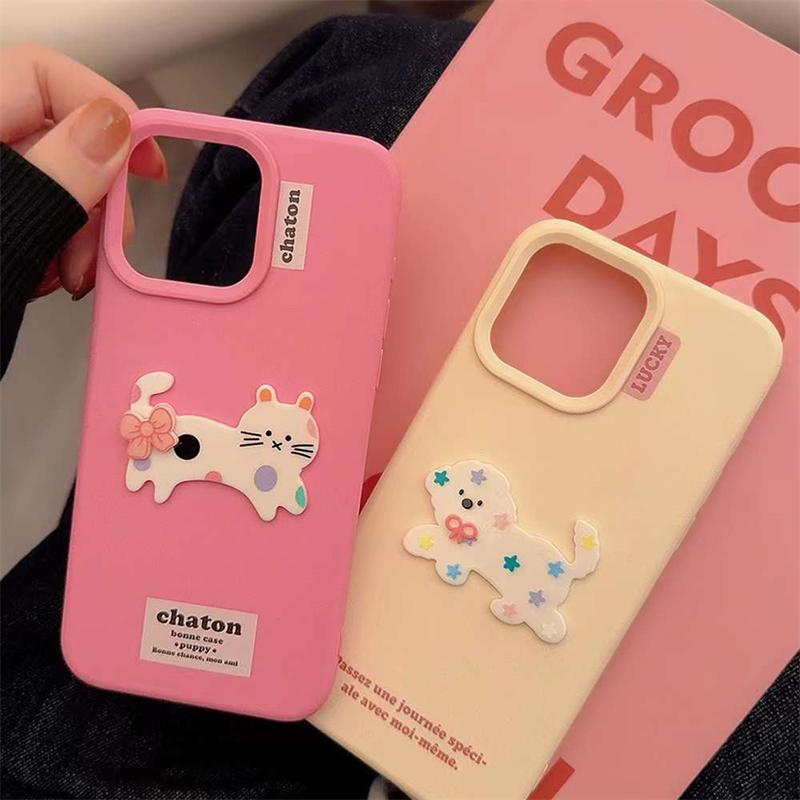 Cute 3D Silicone Phone Case For iPhone 16 15 14 13 12 Pro Max Shockproof Soft Cover