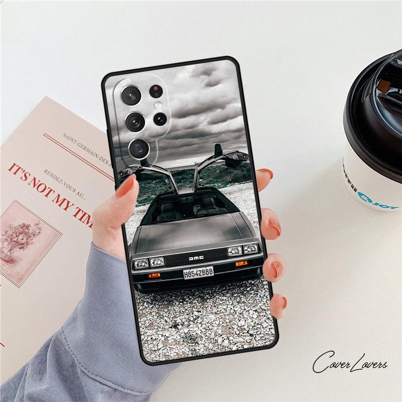 Back to the Future DeLorean phone case For Samsung Galaxy S24 S25 S23 S22 Ultra Note 10 20 Plus S20 S21 FE Cover
