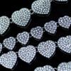 2pcs/set Heart Shaped Cubic Inlaid Necklace Set, 10mm Full Necklace For Personalized Style, Cross-border New Arrival