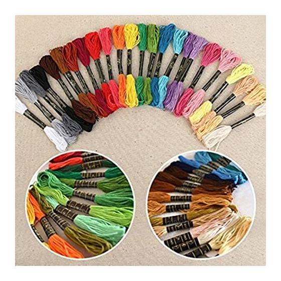 Embroidery Thread Set 150 Bundles Cross Stitch Cotton Embroidery Thread Length 8m 6 Pieces (150 Bundles)