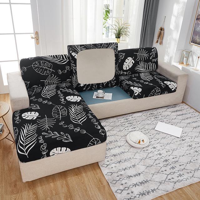 Stretch Printed Sofa Soft Cushion Cover Anti -Dirty Home Decor Washable Design Settee Cover Sets For Pets Kids Living Room Furniture Couch Case