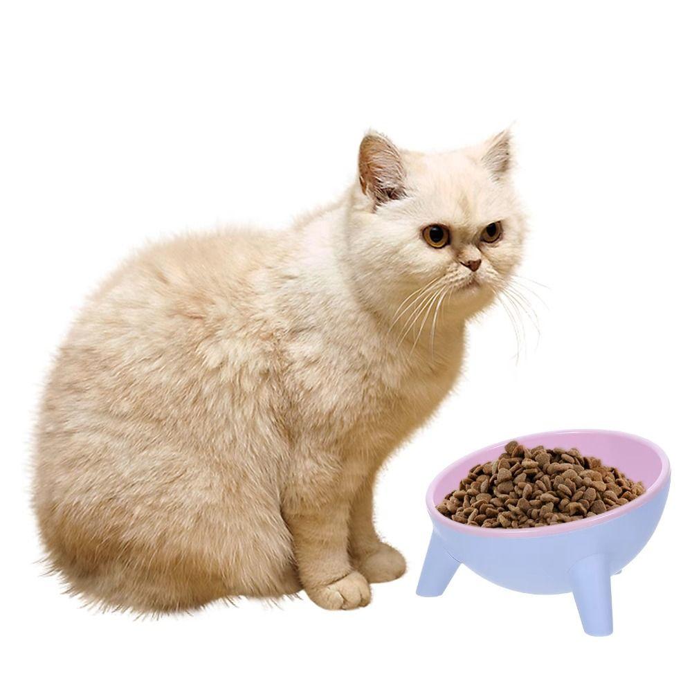 Anti Slip Pet High Footed Bowl 15° Inclination Wide Mouth Elevated Pet Feeder Bowl Stable Anti Vomiting