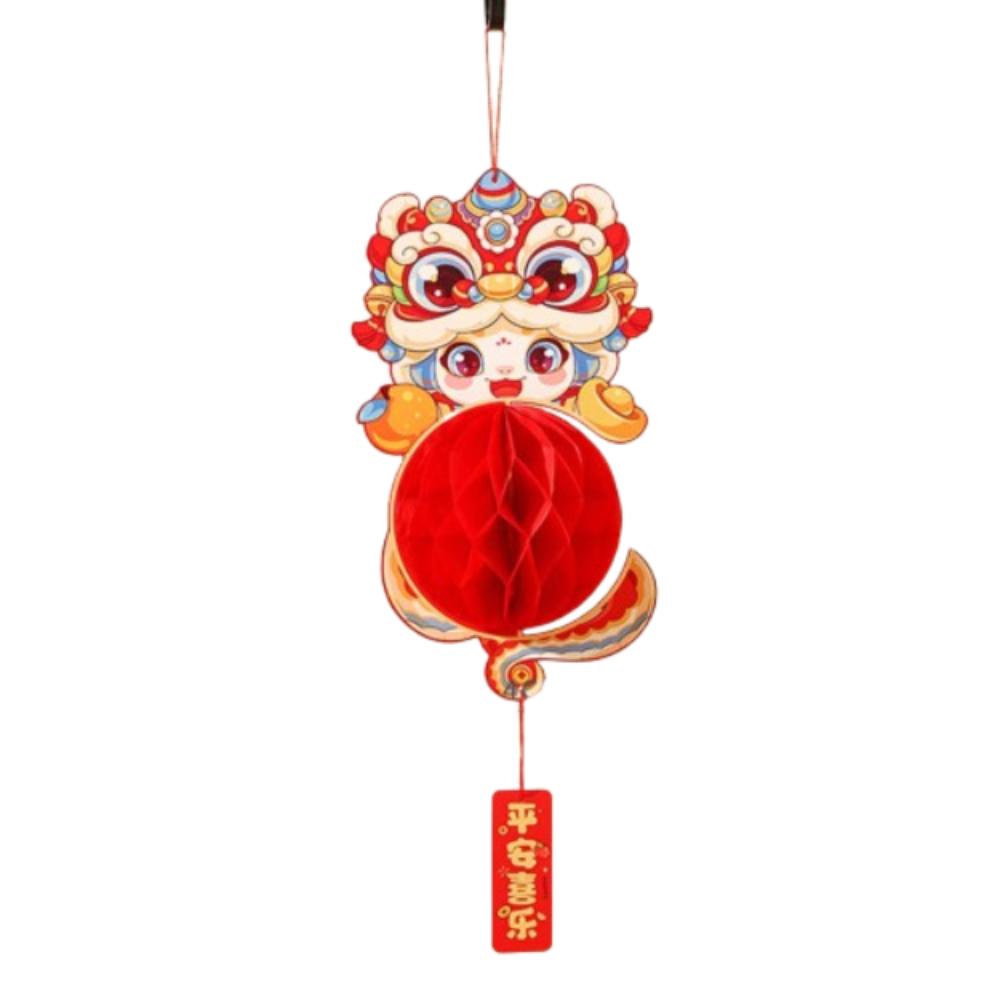 Chinese 2025 Snake Year Lantern Pendants Honeycomb Ball Lantern Ornament  Celebration Party Gifts