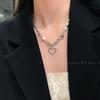 Light Luxury Natural Freshwater Pearl Heart Clavicle Chain Women 2021 New Summer Niche Elegant Daily Dating Versatile Decorative Necklace