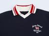 European and American style, new women's clothing, classic, versatile embroidered POLO shirt sweater 1131338