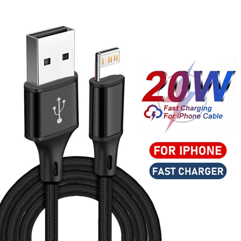 

Нейлоновый плетеный USB-кабель для быстрой зарядки iPhone 13 14 Pro Max 11 12 mini X XR XS 6S 7 8 Plus SE Кабели для быстрой зарядки и синхронизации данных 0.25m