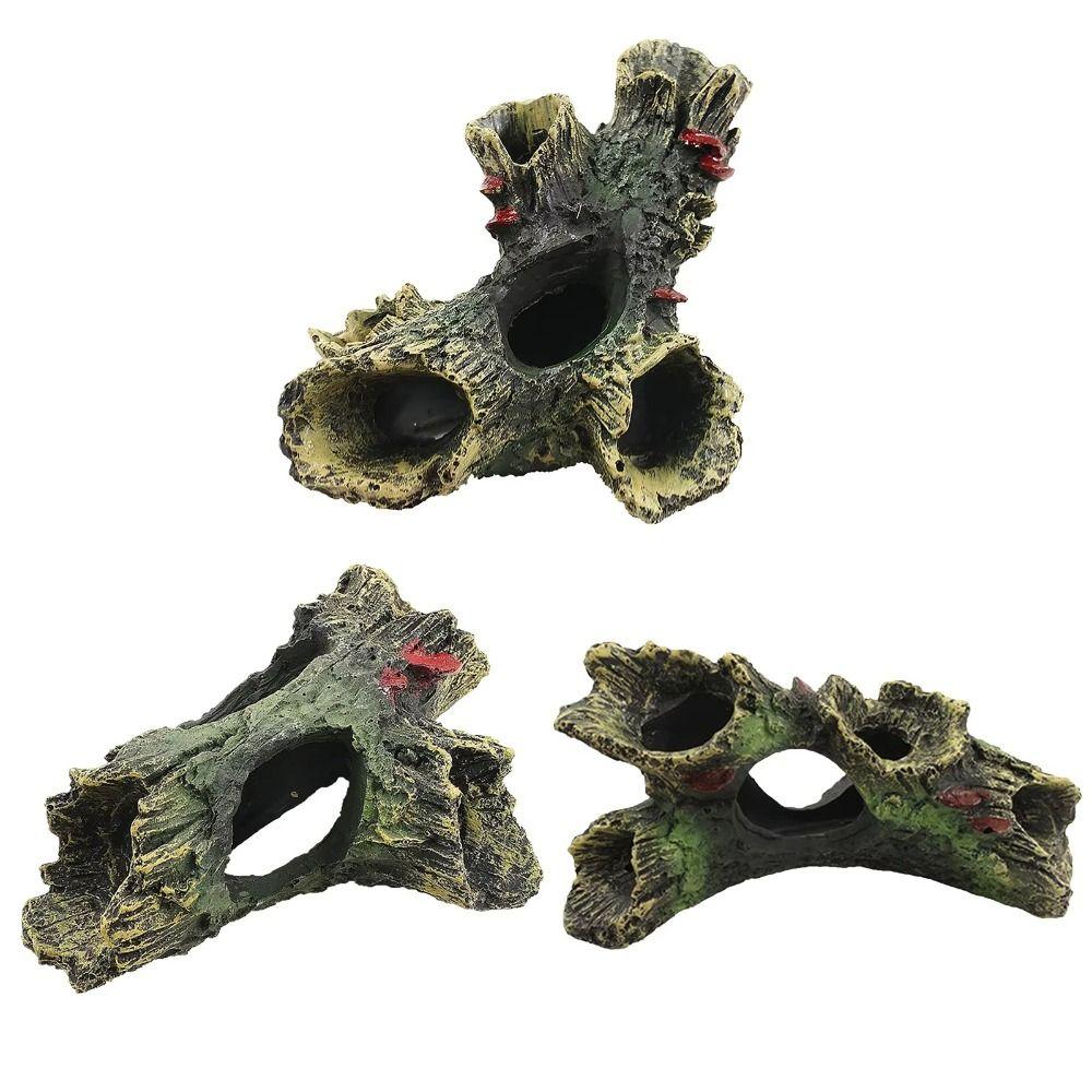 Multifunction Escape Hole Artificial Dead Wood 2024 Aquarium Hollow Tree