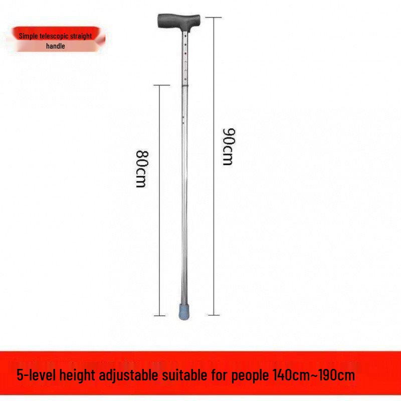 

Foldable Lightweight Mobility Aid: Hiking Stick, Crutch & Non-slip Stool for Elderly