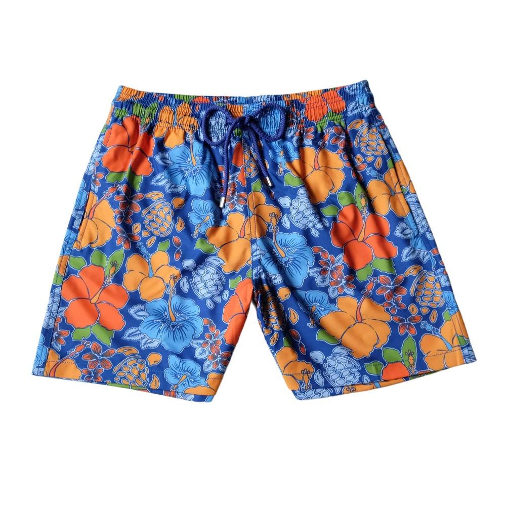 Costume da Bagno da Uomo Brand Tartaruga Shorts da Nuoto Estivi Asciugatura Rapida Pantaloncini da Spiaggia Con Tasche Laterali e Fodera in Rete Costumi da Bagno
