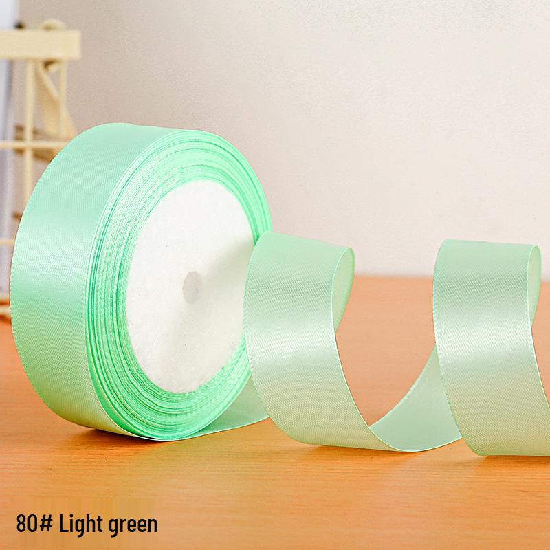 2.5cm Polyester Satin Ribbon for Gift Box and Hair Accessories