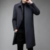 Firstview Men's Warm Wool Blend Long Overcoat