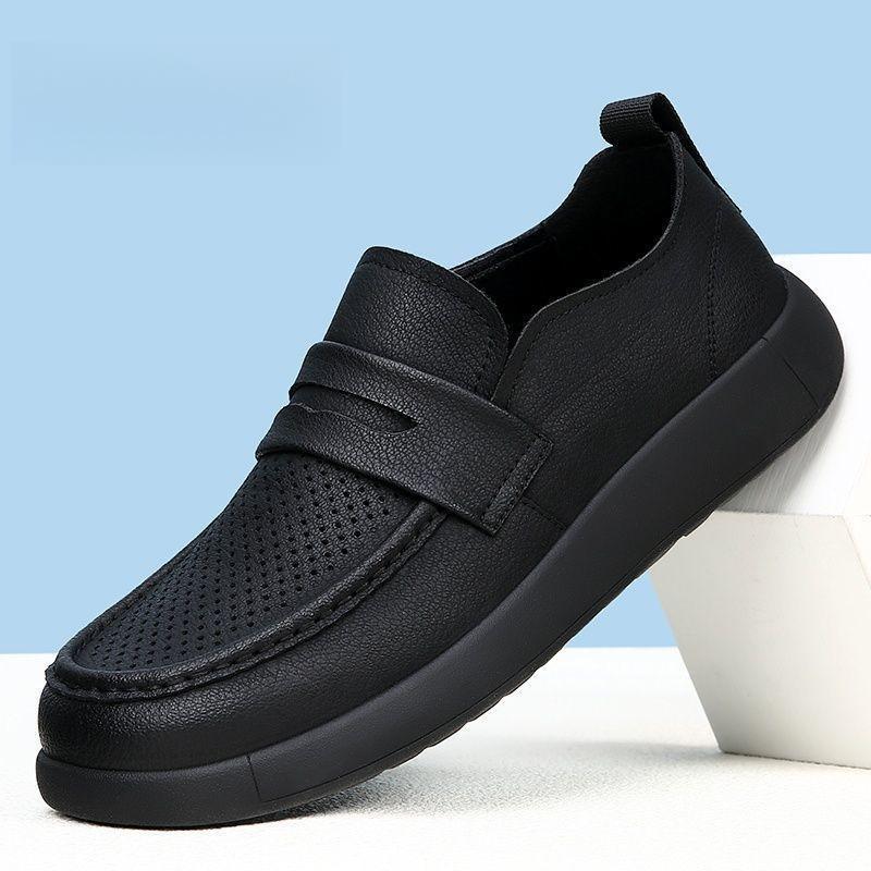 

Men s summer one-pedal casual classic comfortable versatile lazy men s shoes flat shoes hollow velvet 38