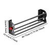 No Drill Magnetic Expandable Shoe Rack Wall Mounted Shoe Organizer Double Layer Door Back Storage Space Saving