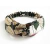 Leopard Print Flower Spring Autumn Summer Chiffon Cross Elastic Headband Women Headband Hair Accessories Headgear