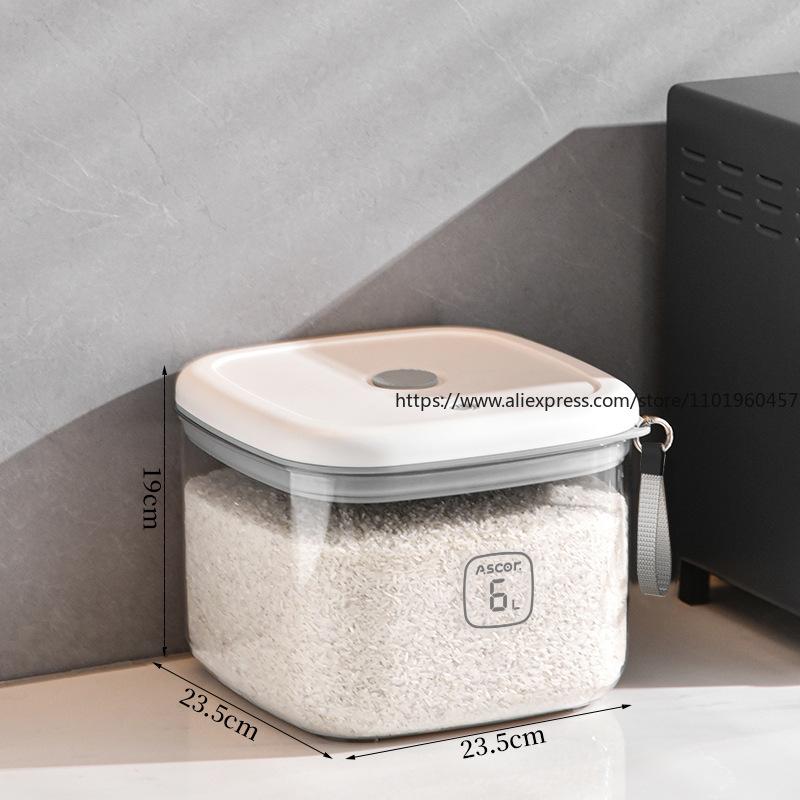 Electric Suction Vacuum Rice Storage Container Negative Pressure Grain Bucket with Insect-Proof Moisture-Proof Airtight