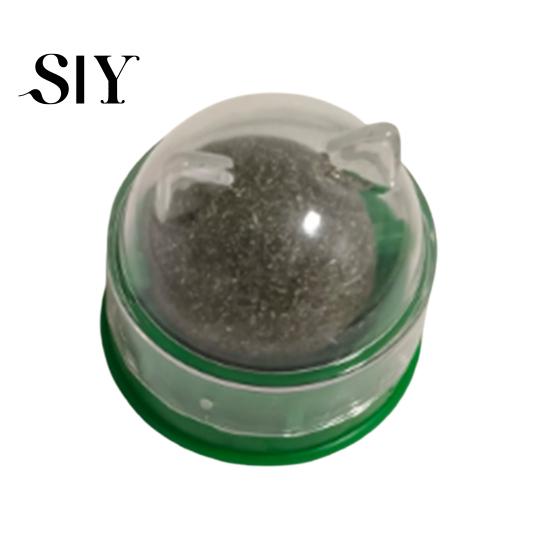 Indoor Cat Interactive Toy 2Pcs Catnip Lick Balls Rotating Ball Safe Healthy Kitten Licking Stimulation Chew with Adhesive for Wall or Floor