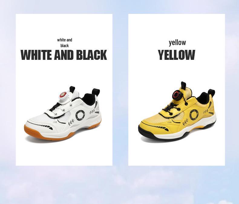 Children's Non-Slip Badminton Shoes for Boys and Girls - Soft-Soled, Wear-Resistant Sports Trainers for Autumn/Winter.