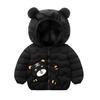 Kids Puffer Jacket with Hood and Cute Animal Ears Lightweight Quilted Outerwear for Toddlers and Children Soft Warm Cotton Coat