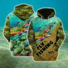 Camouflage Fishing 3D Print Hoodie Men Women Fashion Casual Hoodies Sweatshirt Outdoor Sports Tracksuits Pullover Men's Clothing