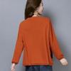 Korean Version Women's 2024 Spring Autumn New Patchwork O-Neck Print Fashion Loose Minimalist Casual Versatile Long Sleeved Top